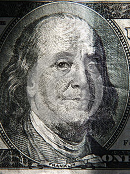 Benjamin Franklin's portrait is depicted on the $ 100 banknotes