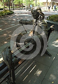 Benjamin Franklin sculpture in University of Pennsylvania