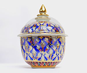 Benjarong,ceramic,porcelain,beautiful from Thailand photo