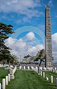 Bennington obelisk at Rosecrans Cemetery, San Diego, CA, USA