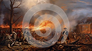 Bennington Valor: Artistic Tribute to Revolutionary War\'s Pivotal Battle
