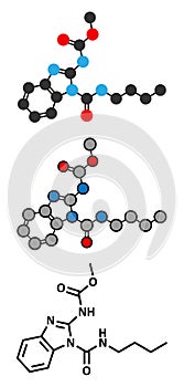 Benomyl fungicide molecule