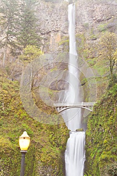 Benson Footbridge and Multnomah Falls Oregon OR US