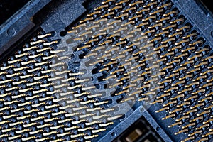 Bent and broken pins on the motherboard CPU socket