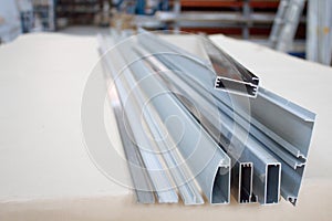 Bent metal profile channel. Furniture fittings.