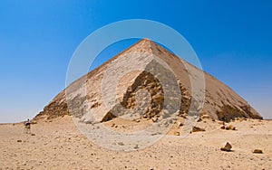 Bent pyramid at Dahshur, Cairo, Egypt