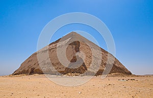 Bent pyramid at Dahshur, Cairo, Egypt