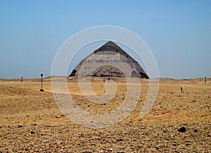 The bent pyramid of Dashur, Egypt