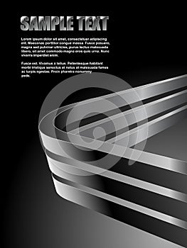 Bent steel bars background