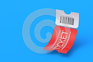 Bent ticket for cinema, theatre, show and other entertainments