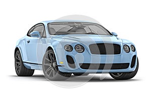 Modern Bentley Continental SS on White Background
