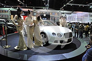 Bentley GT Continental on Display at a Motor Show