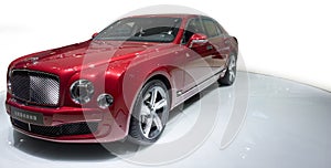 Bentley red supercar