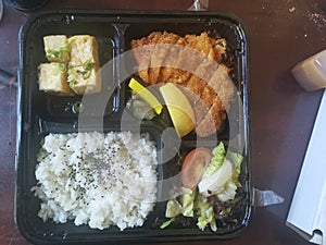 Bento box japanese restaurant cusine