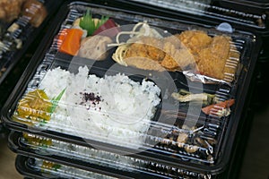 Bento is a ready-to-go portion of food, quite common in Japanese cuisine.