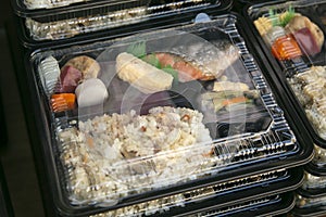 Bento is a ready-to-go portion of food, quite common in Japanese cuisine.
