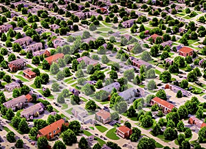 Benton Park neighborhood in St. Louis, Missouri USA.