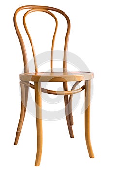 Bentwood chair isolated