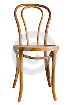 Bentwood chair isolated