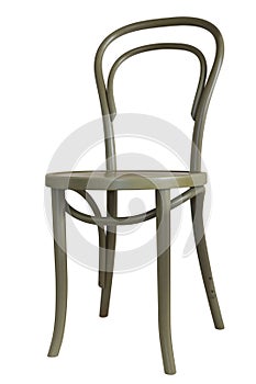 Bentwood chair isolated