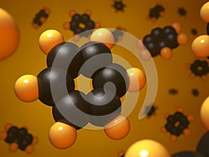 Benzene molecular structure.