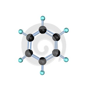Benzene Molecule 3D photo