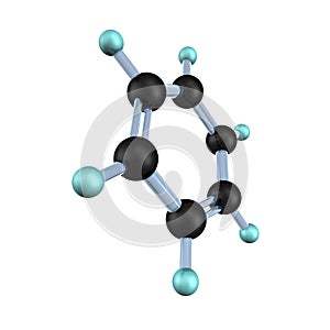 Benzene Molecule 3D photo
