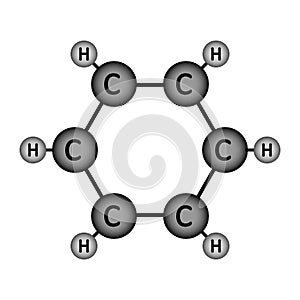 Benzene molecule icon