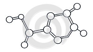 Benzene Ring Molecular Structure, vector design Generative AI