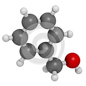 Benzyl alcohol solvent molecule. Used in manufacture of paint, ink, etc. Also used as preservative in drugs.