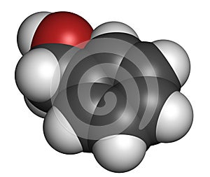 Benzyl alcohol solvent molecule. Used in manufacture of paint, ink, etc. Also used as preservative in drugs.