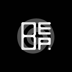 BEP letter logo creative design with vector graphic, BEP