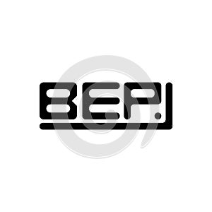 BEP letter logo creative design with vector graphic, BEP