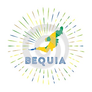 Bequia sunburst badge.