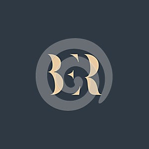 BER abstract letter logo