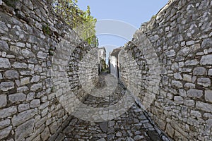 Berat Castle in the old town Berat, Albania