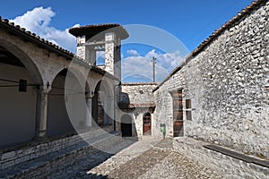 Church and Onufry iconographic museum in the castle of Berat, historical town in Albania photo
