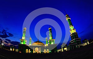 Berau Great Mosque, The Biggest Mosque in Berau, North Kalimantan, Indonesia.