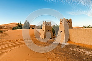 The berber camp in Sahara desert, Morocco