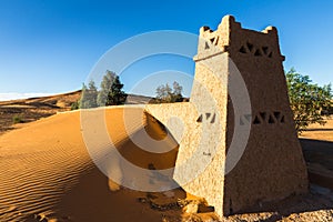 The berber camp in Sahara desert Morocco