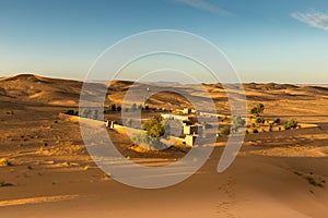 The berber camp in Sahara desert, Morocco