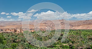 Berber kasbah in Todra gorge, Morocco