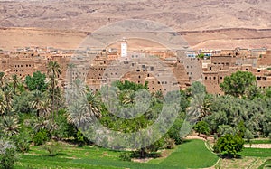 Berber kasbah in Todra gorge, Morocco