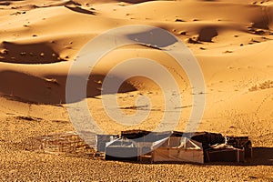 Berber tent in the desert