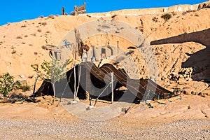 A Berber tent in Matmata, Tunisia