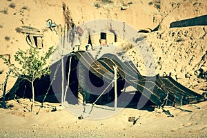 A Berber tent in Matmata, Tunisia