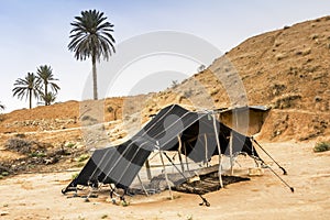 The Berber tent in the Sahara desert, Africa