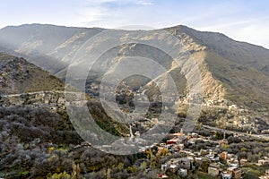 Berber town located high in Atlas mountains, Morocco