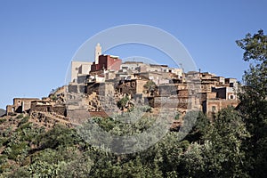 Berber Village in Atlas Mountains Morocco