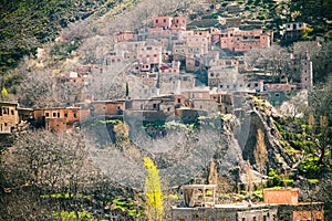 berber village in the atlas mountains of Morocco